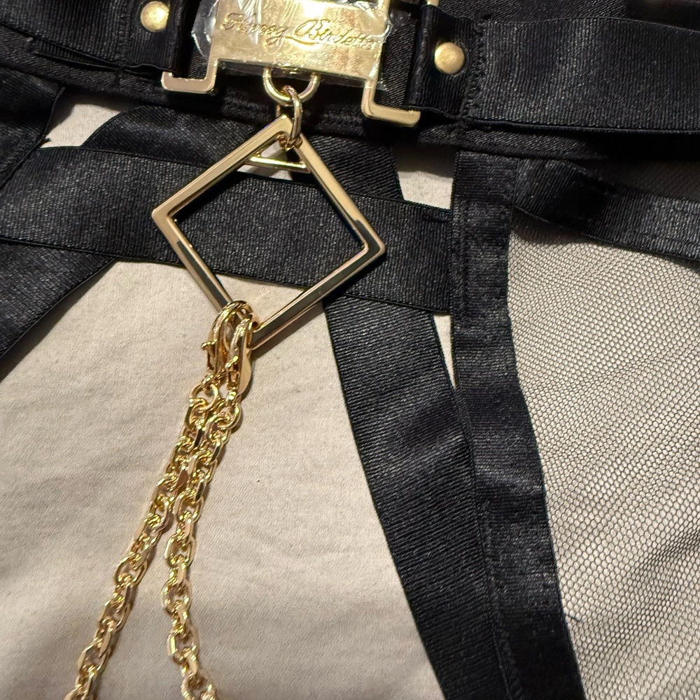 Honey Birdette Black indria suspenders - Picture 7 of 7